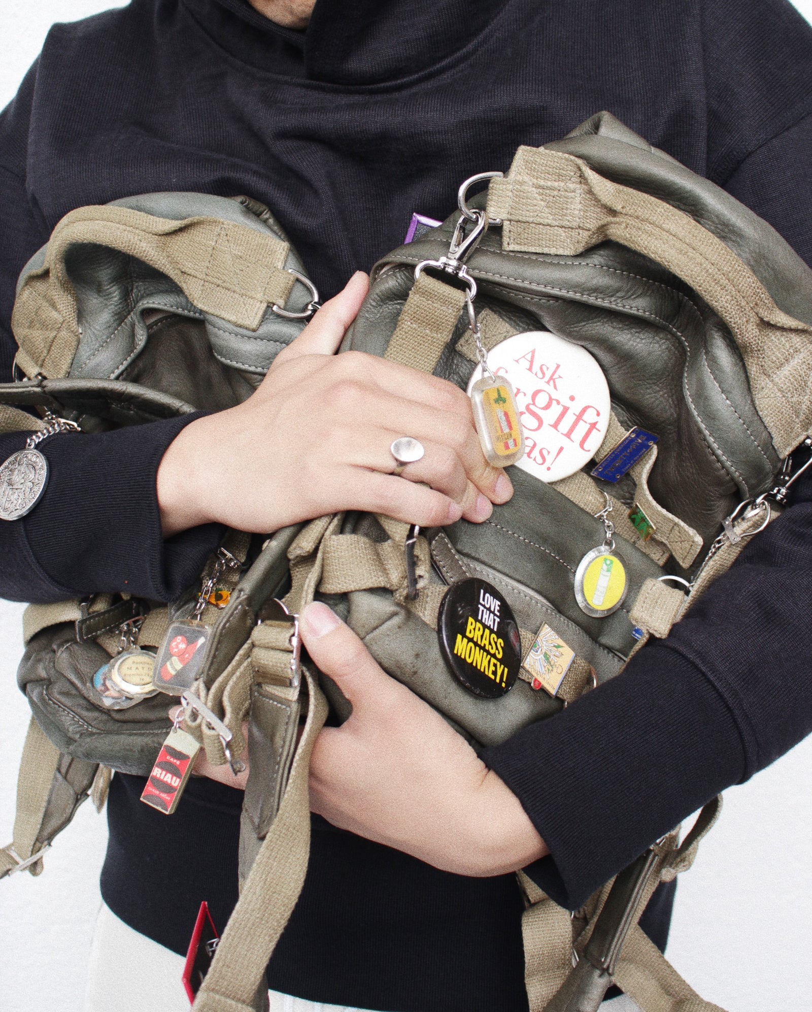 LES SIX レシス 通販 PINNED LEATHER RUCK (SEXTIO-FYRA-9-RUCK