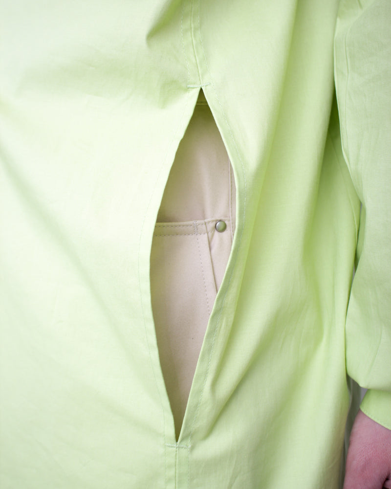 INEX SNAP LONG SHIRT (KKSS25SH03-64) Lime Green