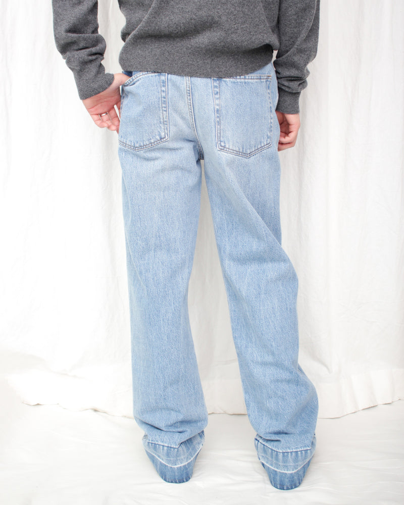 SATURN DENIM TROUSERS (WA24DE08-CO20-500) Light Blue