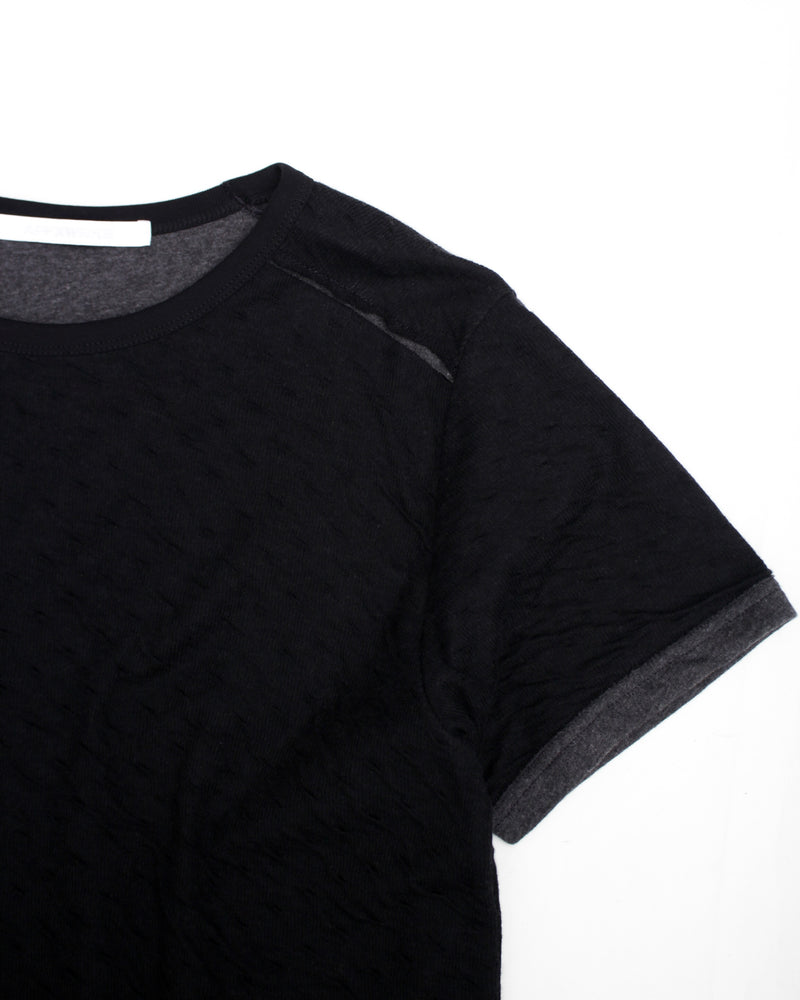 REVERSE T-SHIRT (FW24T08) Black/Grey