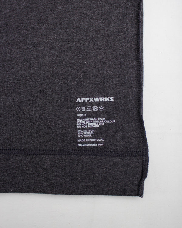 REVERSE T-SHIRT (FW24T08) Black/Grey