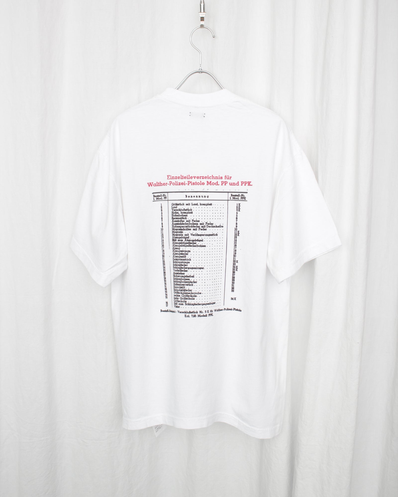 LES SIX レシス 通販 GUN CATALOGUE TEE (FEMTIO-ÅTTA-9-GUN) White