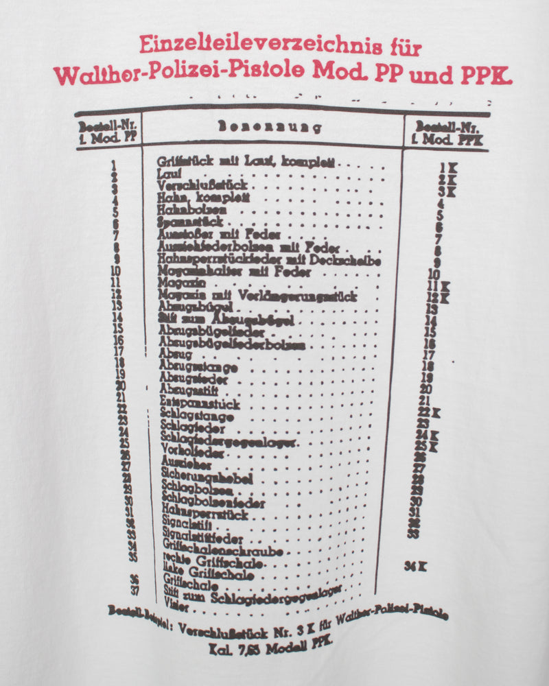 LES SIX / GUN CATALOGUE TEE - White (femtio-åtta-9-gun)