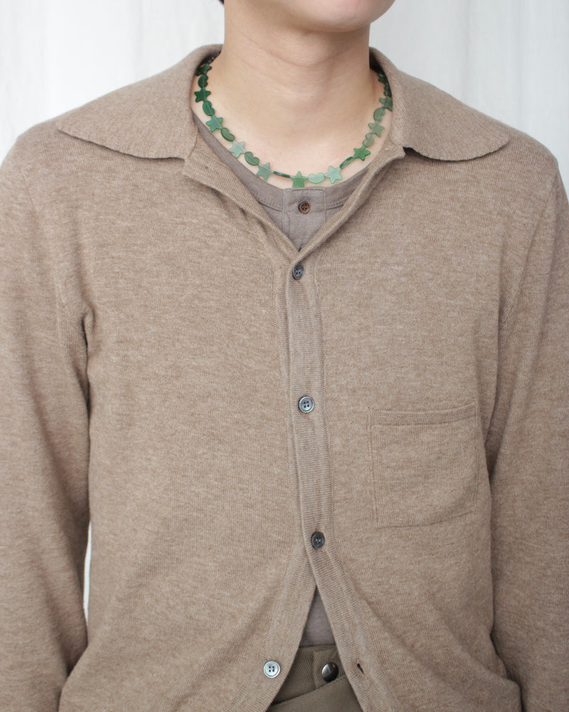 BROWN SANDALO KNITTED SHIRT (CM-FIGMKT-02A) Brown