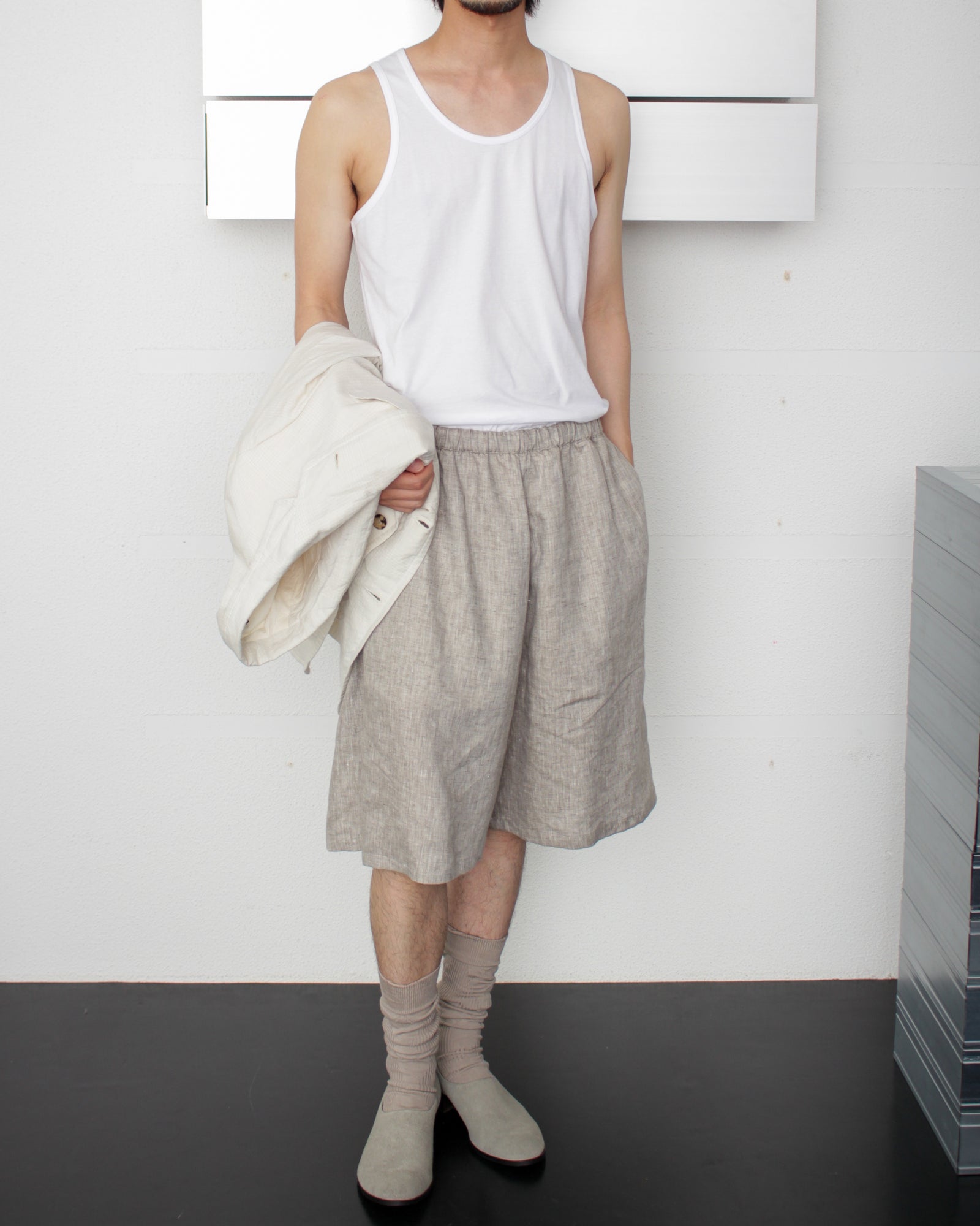 COMME DES GARÇONS SHIRT / PLAIN COTTON FINE JERSEY TANK TOP (FZ