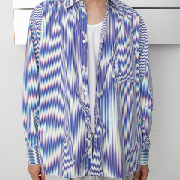 コムデギャルソンシャツ ベロア切りかえハーフジップT