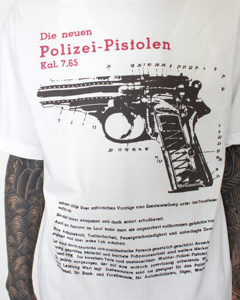 LES SIX レシス 通販 GUN CATALOGUE TEE (FEMTIO-ÅTTA-9-GUN) White