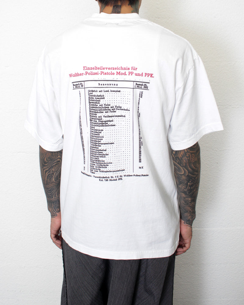 LES SIX / GUN CATALOGUE TEE - White (femtio-åtta-9-gun)
