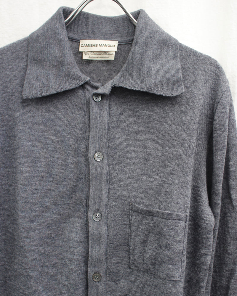 GREY INOX KNITTED SHIRT (CM-FIGMKT-02) Grey