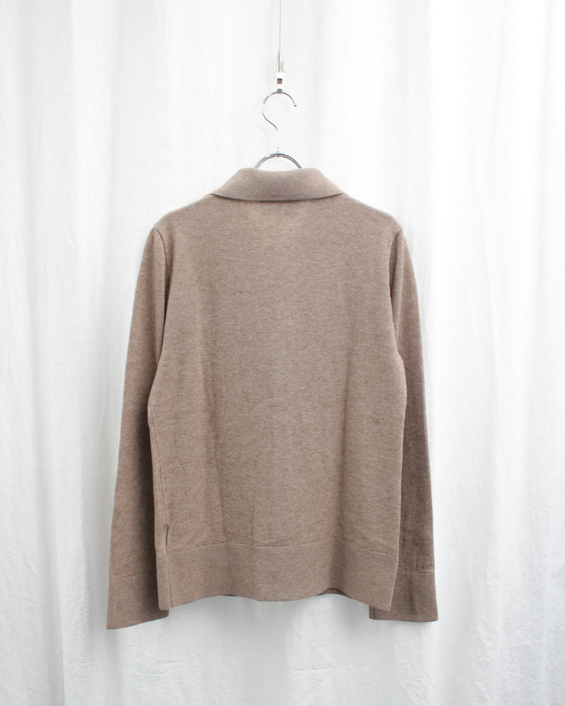 BROWN SANDALO KNITTED SHIRT (CM-FIGMKT-02A) Brown