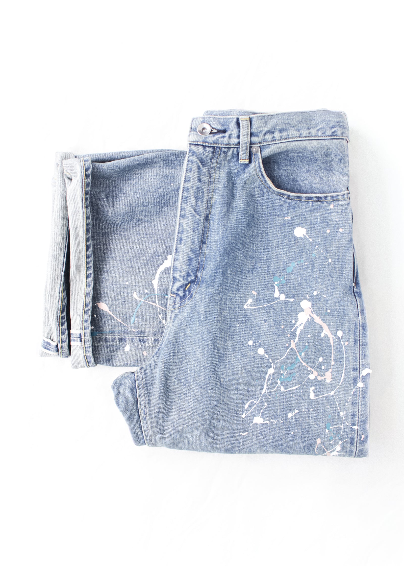 ENSOU. / WIDE BIG-E 4PK JEANS-SPLASH (E14P012) BLUE – Mukta / Sal