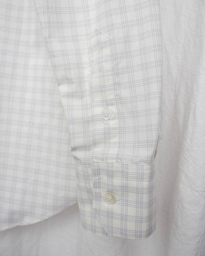 OFF WHITE GREY CHECKS NORMAL SHIRT (CM-FIG-02A) Off White