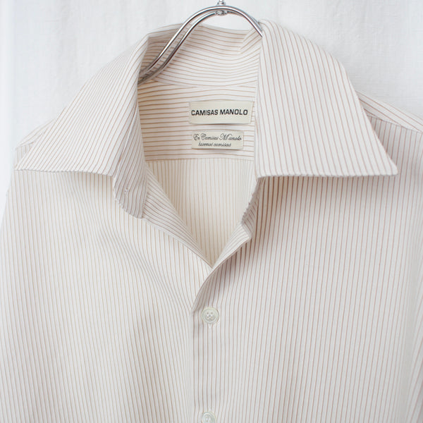 Lilac double cuff normal shirt – Camisas Manolo