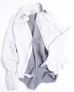 CAMISAS MANOLO / NORMAL SHIRT (26010601) White/Black – Mukta / Sal