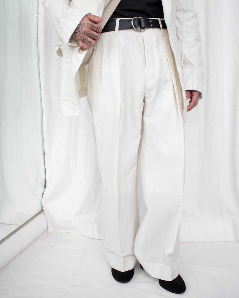 【美品】ensou. DONIS TROUSERS Doni's Trousers Grey Check Mix | WAGAMAMA TOKYO