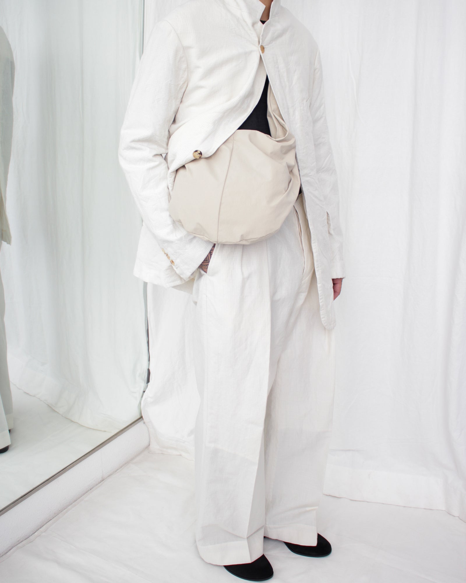 パンツ ensou. Doni's Trousers Doni's Trousers Grey Check Mix | WAGAMAMA TOKYO