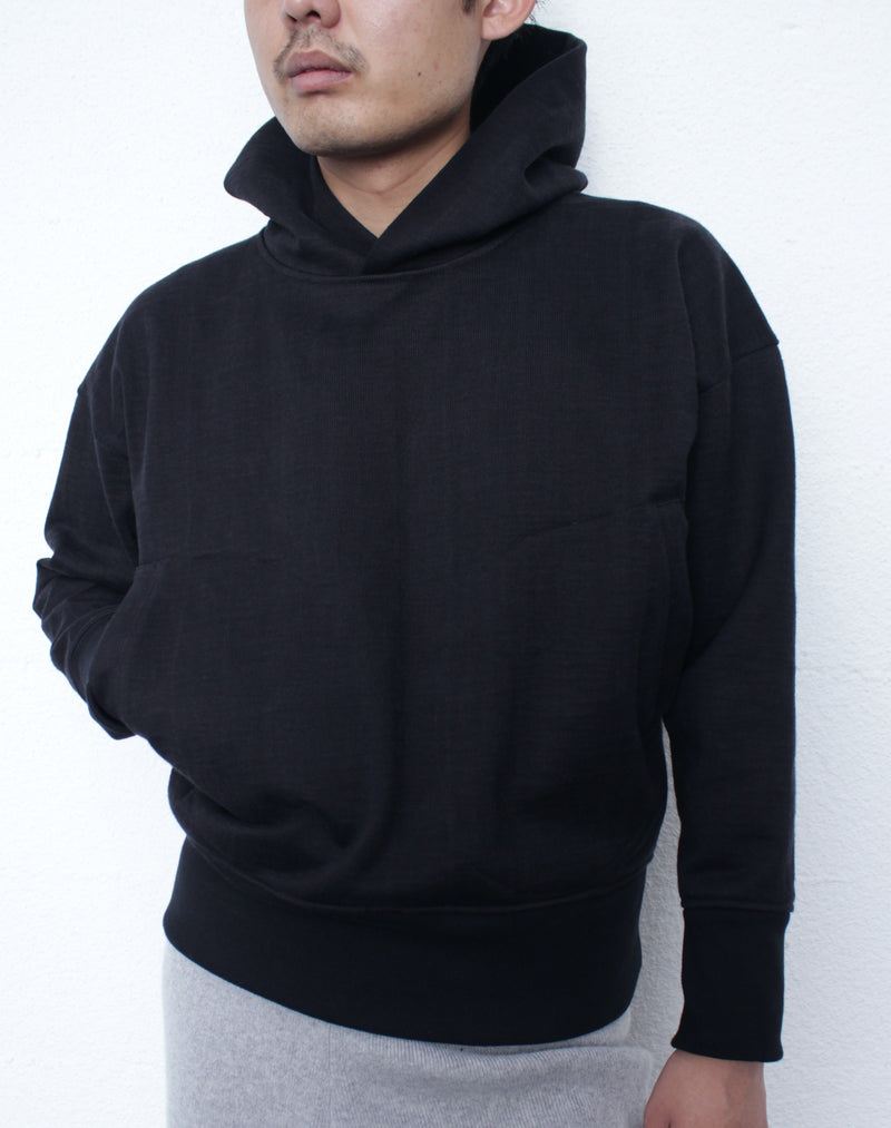 CLASS / LOOP WHEEL BOXY HOODIE - Black (CCFA09UNI)