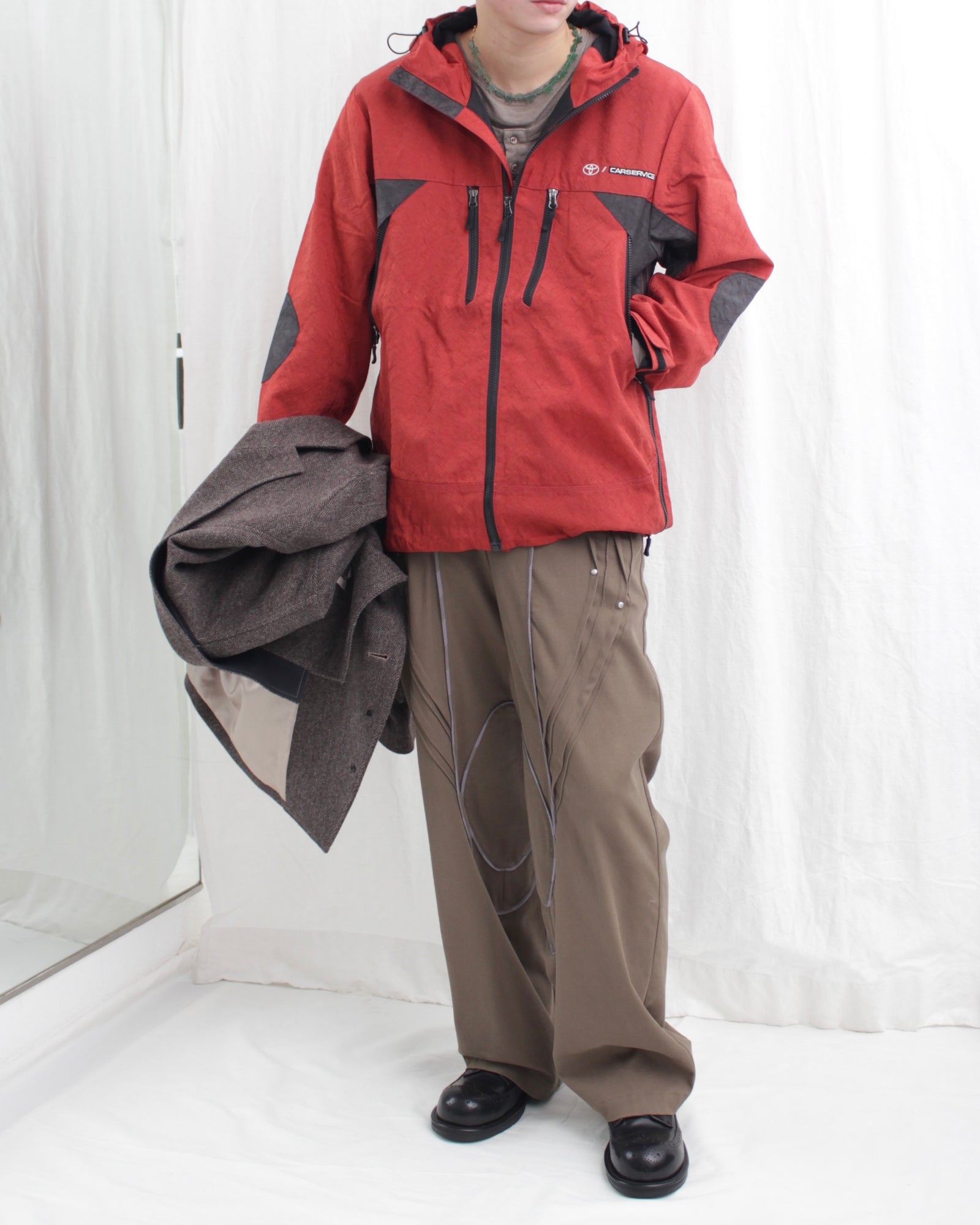 CarService × TOYOTA AIRBAG TC SHELL JKT (TY-CS24-001) Red – Mukta