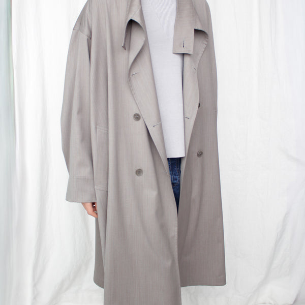 No. 65 Waxed Cotton Oversized Coat in Black – L'ENSEMBLE