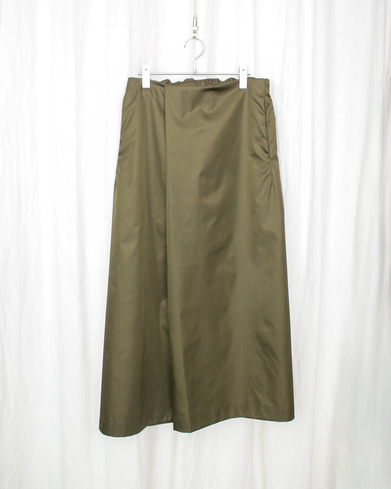 GABRIELA COLL GARMENTS / NO.316 TECHNICAL CROSSED SKIRT - Green (S17-316)