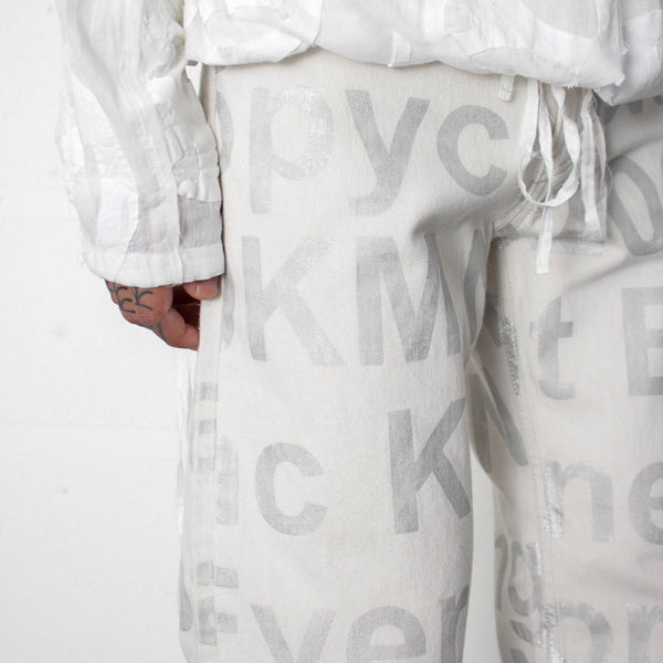 パンツ ensou. Big-E 4PK Jeans (White x Silver) ENSOU. エンソウ 通販 BIG-E 4PK JEANS-WASHED (E12P010) White X