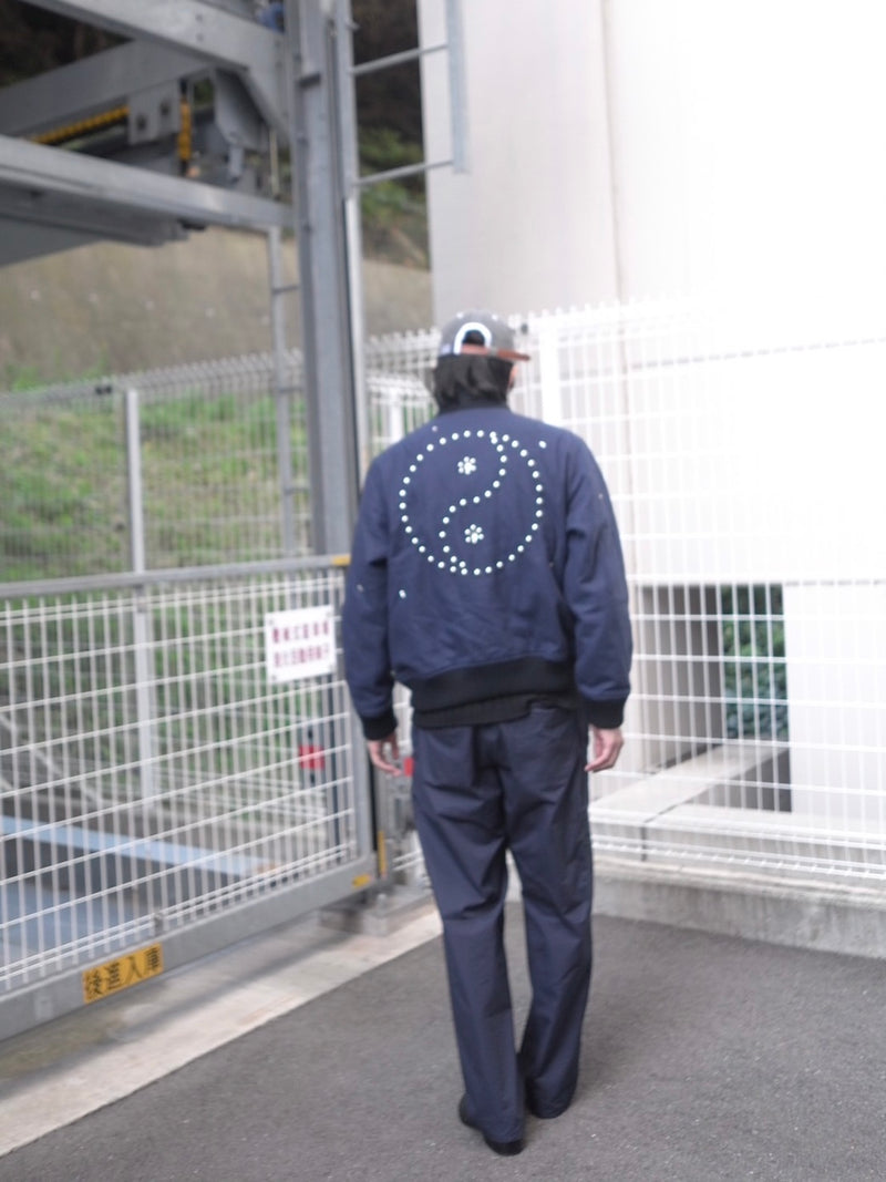 EX STUDDED WOOL STADIUM JACKET (13422005) Navy