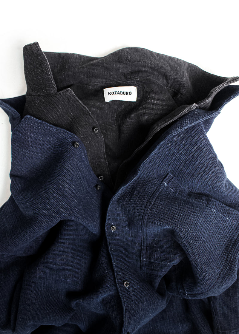 KOZABURO / SHORT SLEEVE OVERSIZE CAMP COLLAR SHIRT (0218-S-001