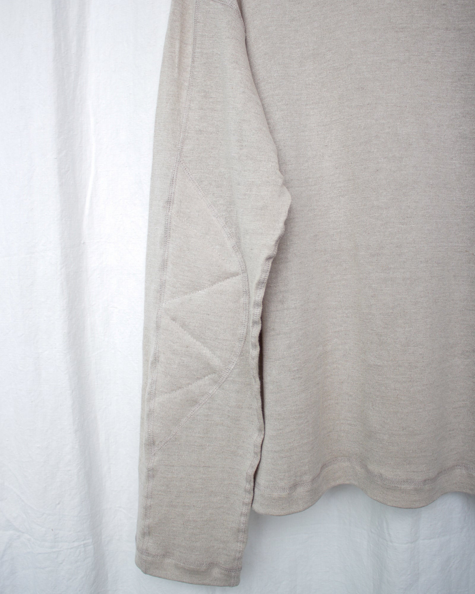 ENSOU. エンソウ 通販 D-SHAPED LONG SLEEVE TEE (E12T003) Sand Beige