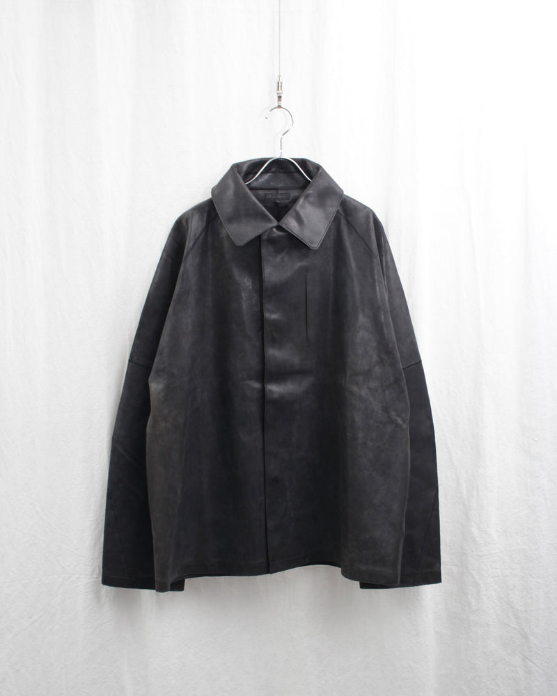 << Re: >> ASSEMBLED LEATHER JACKET (OA-AW20-LEATHER-101-01) Black