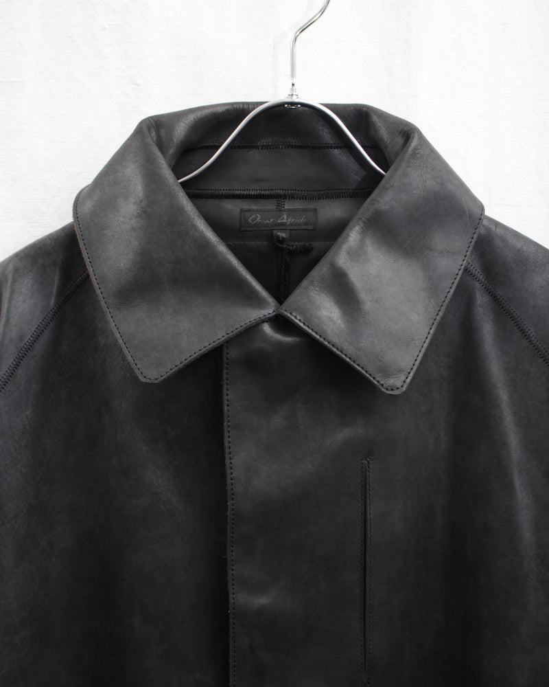 << Re: >> ASSEMBLED LEATHER JACKET (OA-AW20-LEATHER-101-01) Black