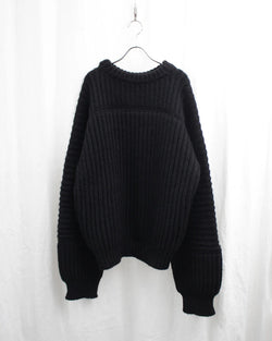 << Re: >> LINED RIB KNIT (OA-AW20-KNT-102-01) Black