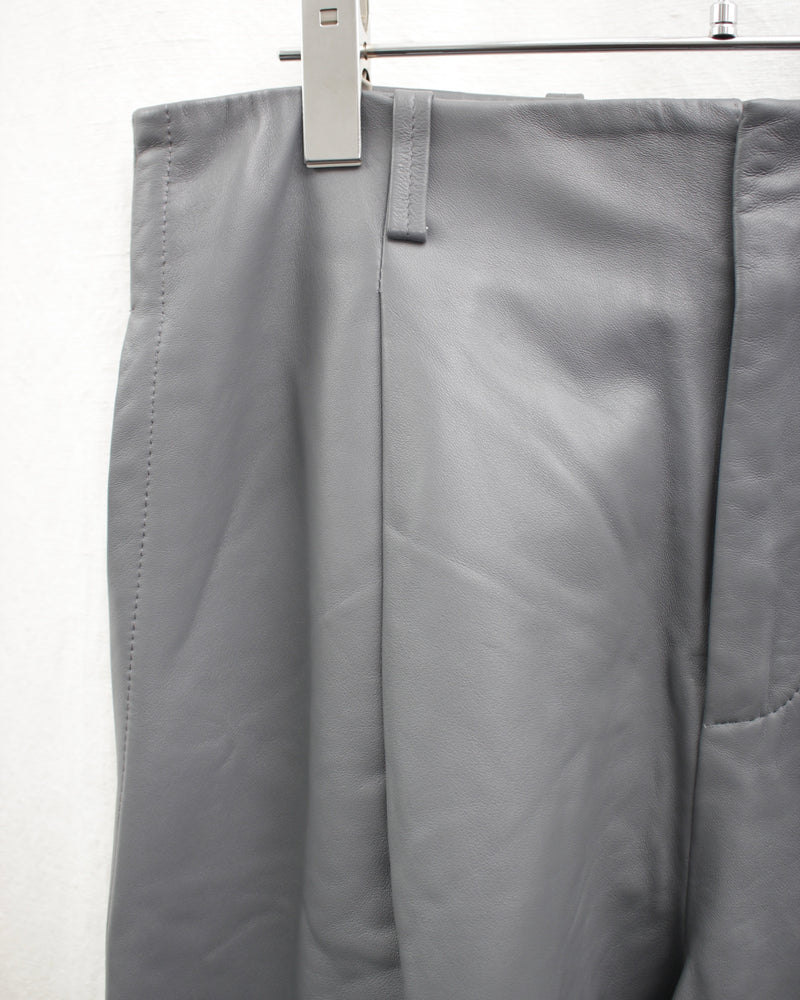 << Re: >> WIDE CROPPED TROUSERS (OA-AW22-TRS-102-01) Grey