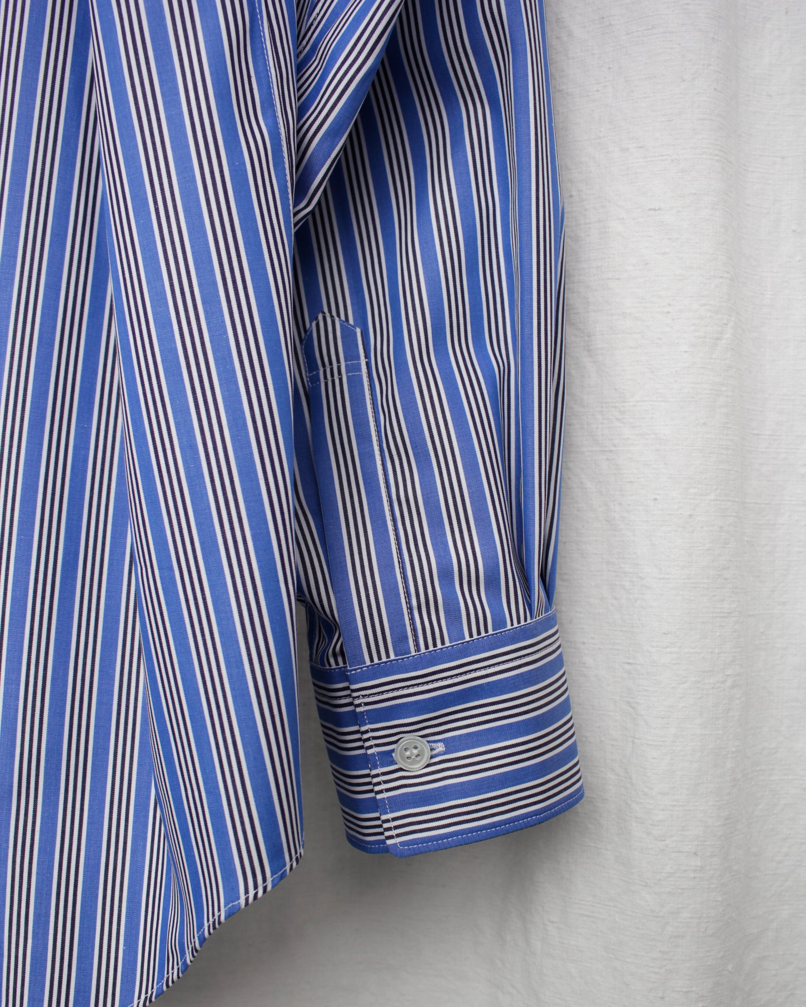 COMME DES GARÇONS SHIRT / YARN DYED COTTON STRIPE POPLIN WIDE