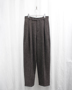 << Re: >> PRESSED TROUSERS (OA-AW21-TRS-105-01) Brown Tweed