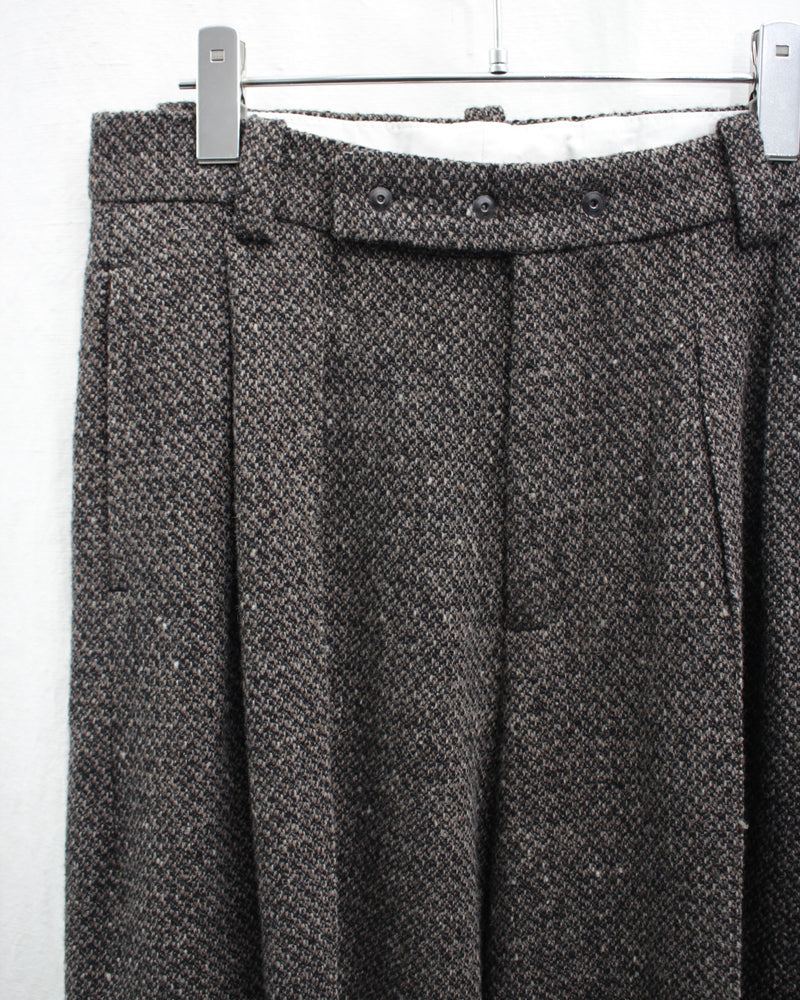 << Re: >> PRESSED TROUSERS (OA-AW21-TRS-105-01) Brown Tweed