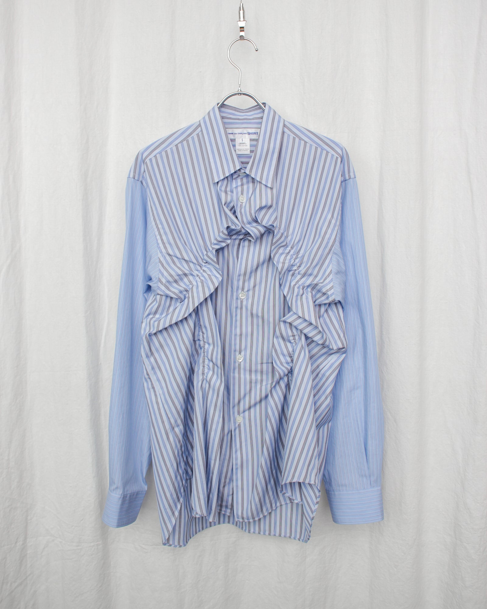COMME des GARCONS SHIRT ストール 迷彩×ストライプ COMME DES GARÇONS SHIRT / YARN DYED COTTON STRIPE POPLIN X