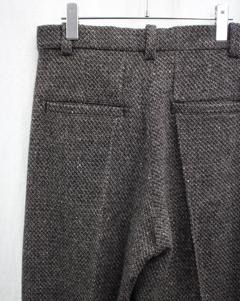 << Re: >> PRESSED TROUSERS (OA-AW21-TRS-105-01) Brown Tweed