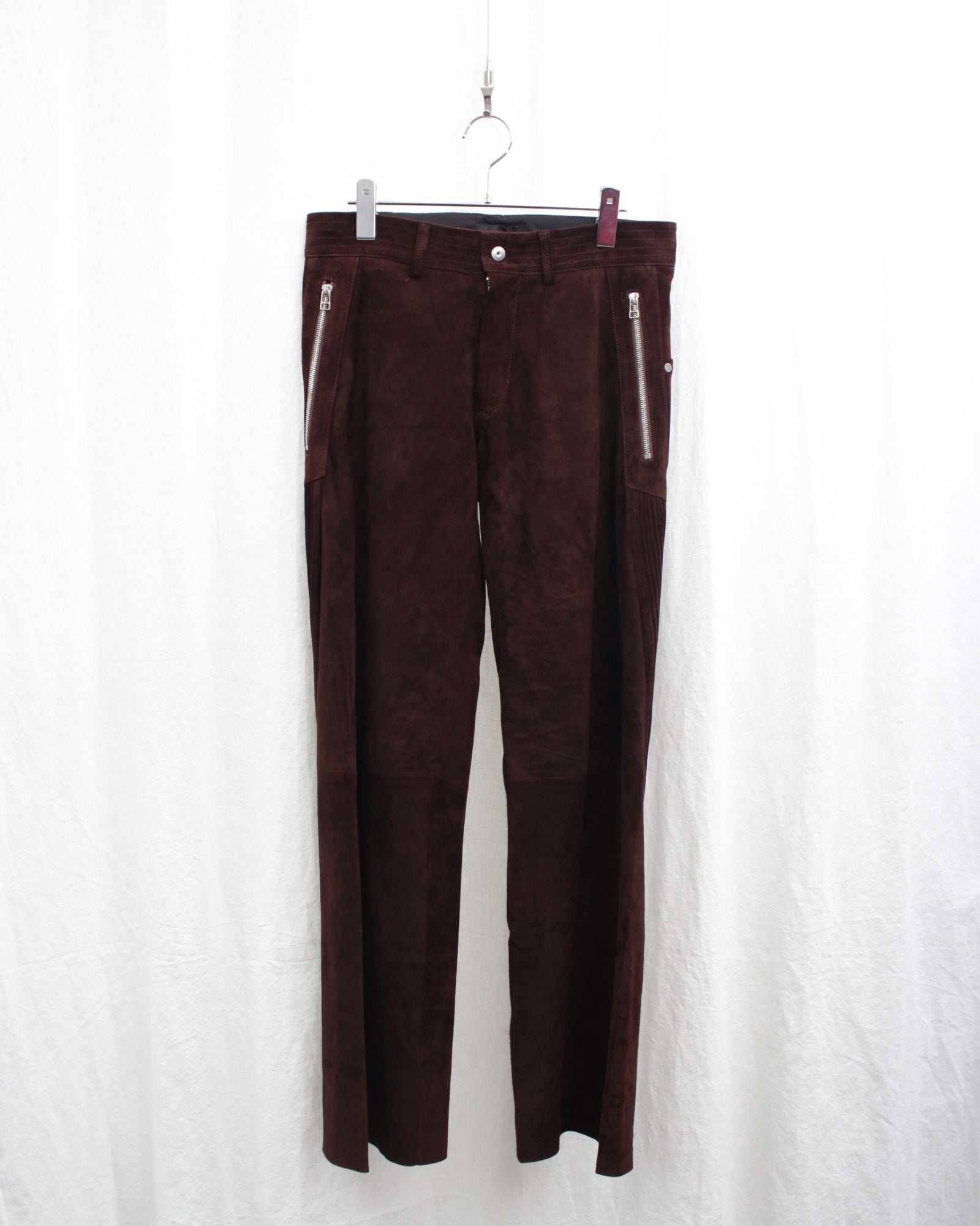 Omar Afridi / BIKER TROUSERS (OA-AW23-TRS-104-03) Brown