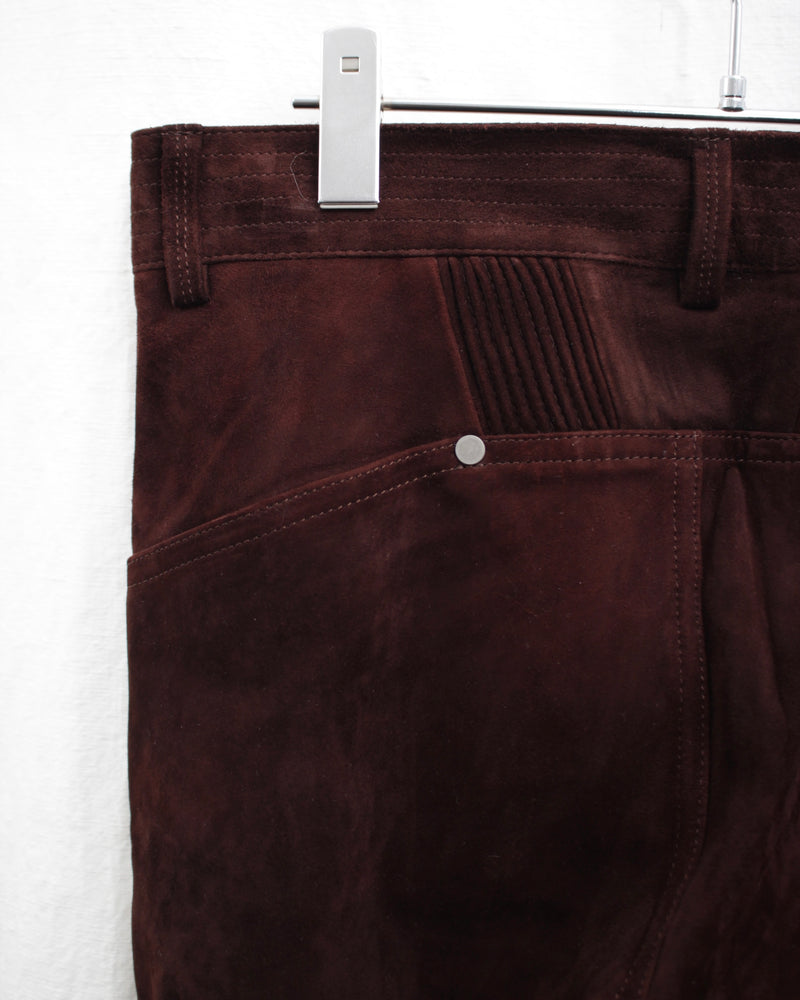 << Re: >> BIKER TROUSERS (OA-AW23-TRS-104-03) Brown