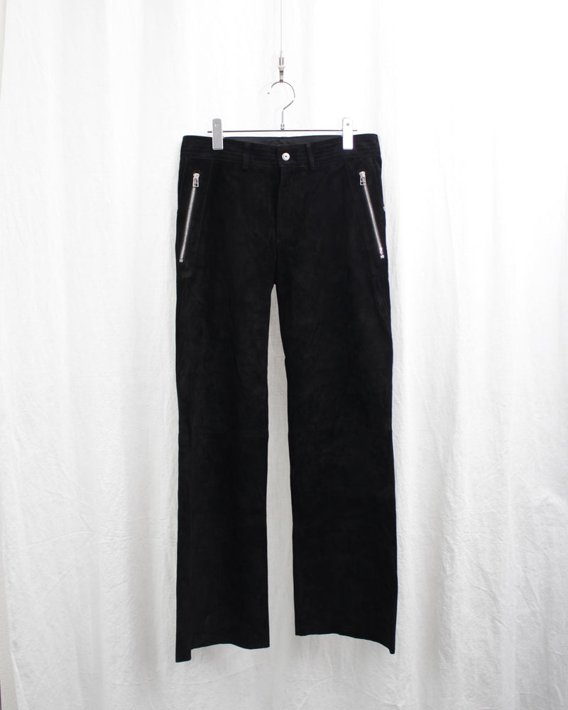 << Re: >> BIKER TROUSERS (OA-AW23-TRS-104-01) Black