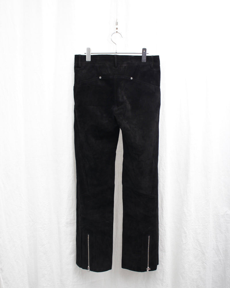 << Re: >> BIKER TROUSERS (OA-AW23-TRS-104-01) Black