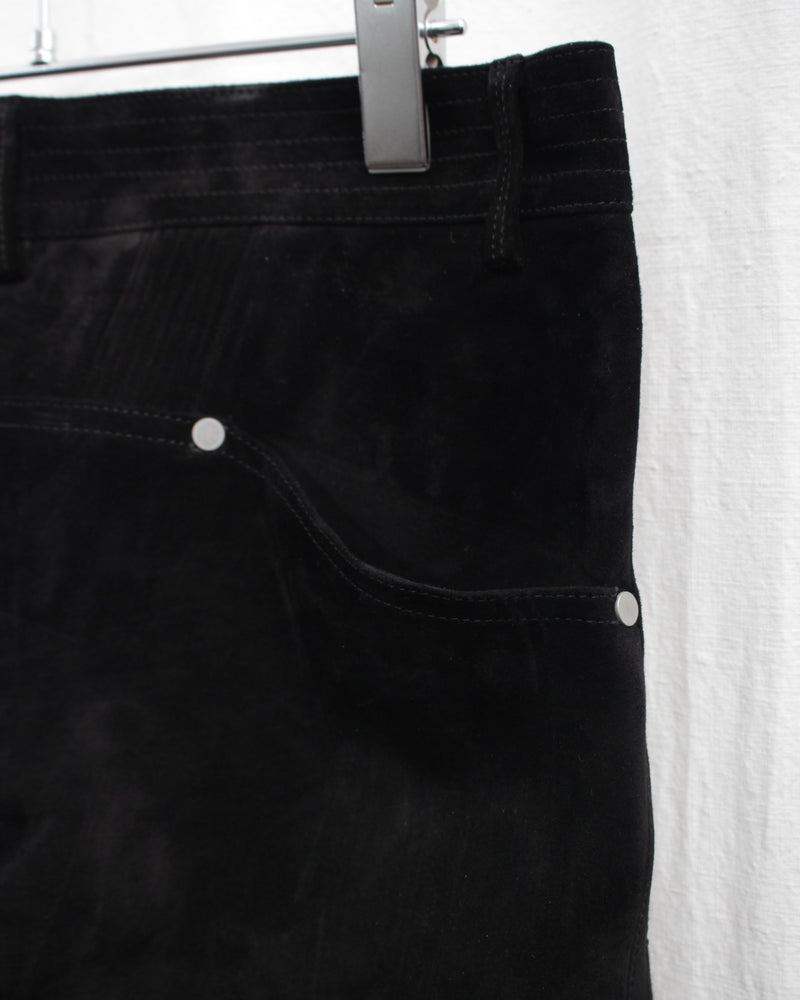 << Re: >> BIKER TROUSERS (OA-AW23-TRS-104-01) Black