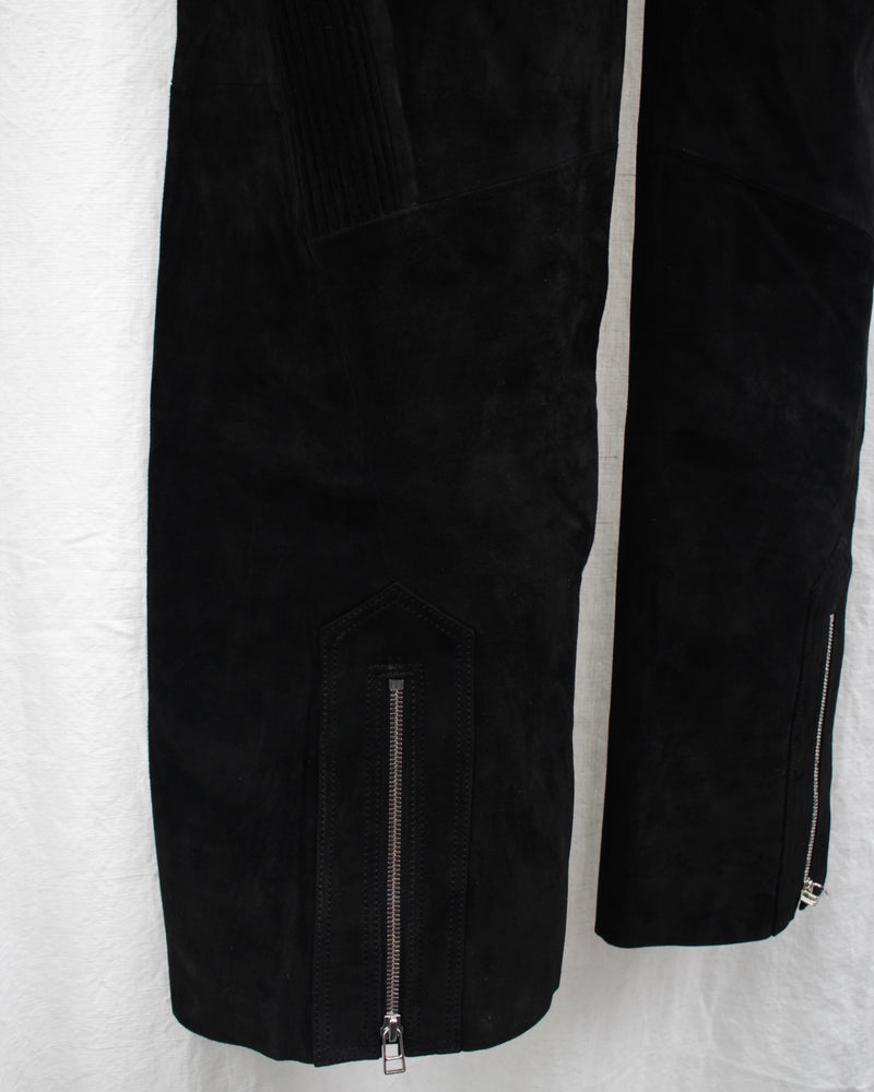 << Re: >> BIKER TROUSERS (OA-AW23-TRS-104-01) Black