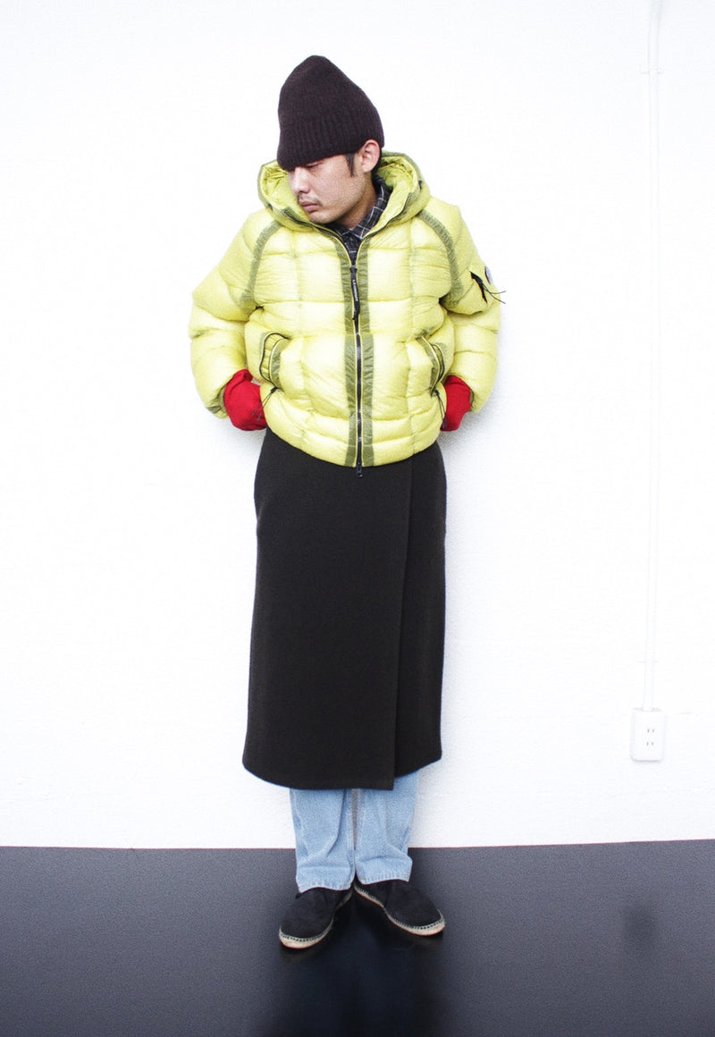 C.P. COMPANY / D.D. SHELL HOODED JACKET - Green Sheen (19CMOW702A)