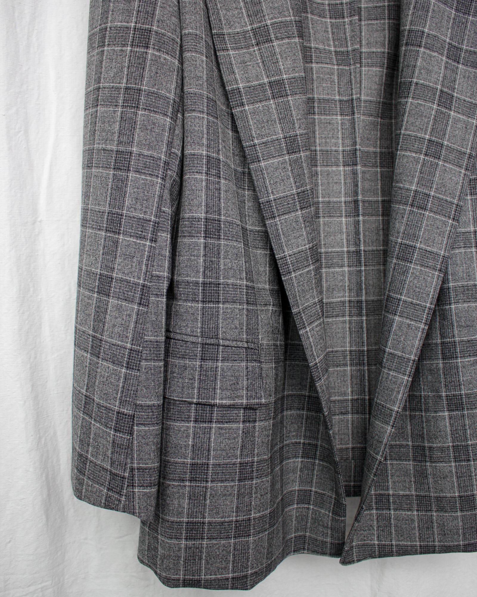 ジャケット・アウター 25SS CLASS GLENCHECK JACKET (CCFS04UNI) CLASS クラス 通販 GLENCHECK BUTTONLESS JACKET (CCFS04UNI) Grey