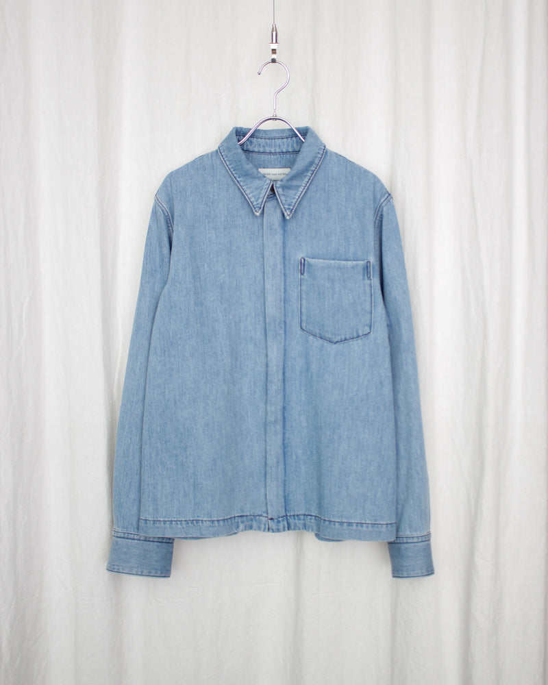 DRIES VAN NOTEN / CORRANS DEN 2381 M.W.SHIRT - Light Blue (252-020725-2381)