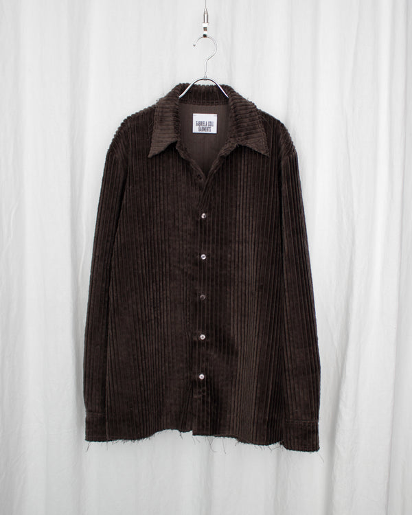 GABRIELA COLL GARMENTS / NO.197 CORDUROY SHIRT - Brown (S12-197)