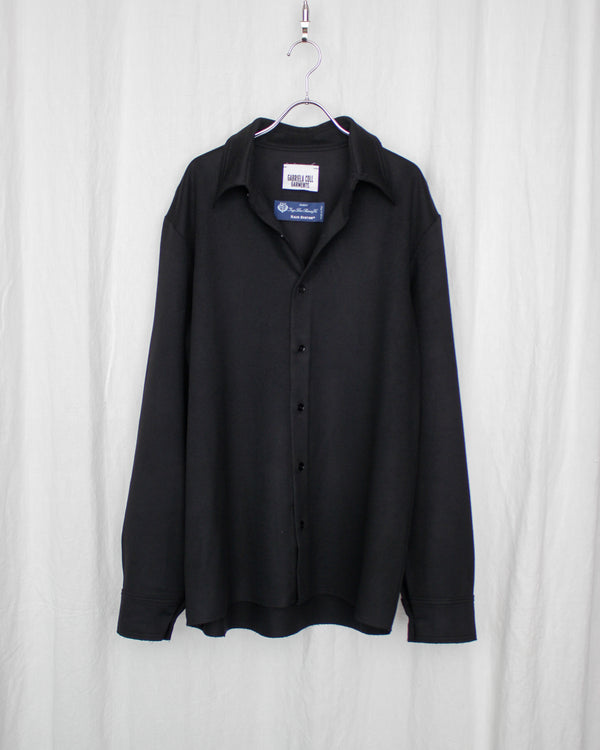 GABRIELA COLL GARMENTS / NO.197 HEAVY WOOL SHIRT - Black (S12-197)