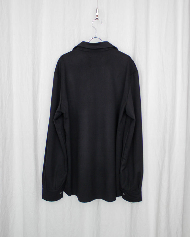 GABRIELA COLL GARMENTS / NO.197 HEAVY WOOL SHIRT - Black (S12-197)