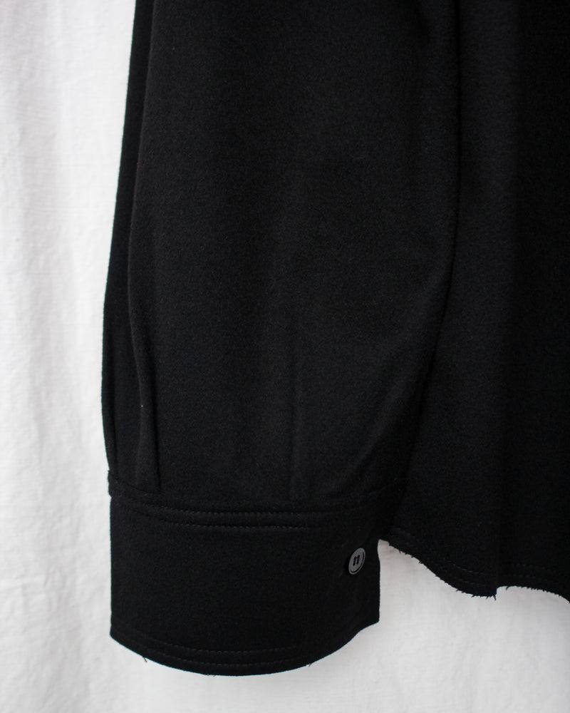GABRIELA COLL GARMENTS / NO.197 HEAVY WOOL SHIRT - Black (S12-197)